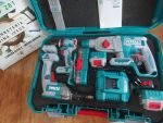 TOTAL TOSLI250591 – Kit Combo Sans Fil Brushless 20V 5 Outils avec 2 Batteries 5,0 Ah