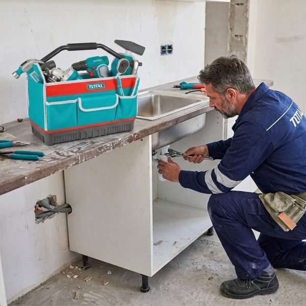 SAC À OUTILS RIGIDE 16″ POIGNÉE MÉTAL