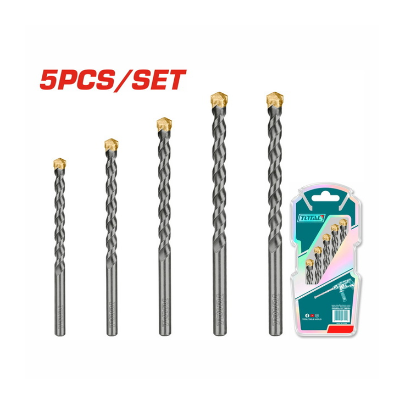 1-18 Ensemble de foret pour beton 5pcs