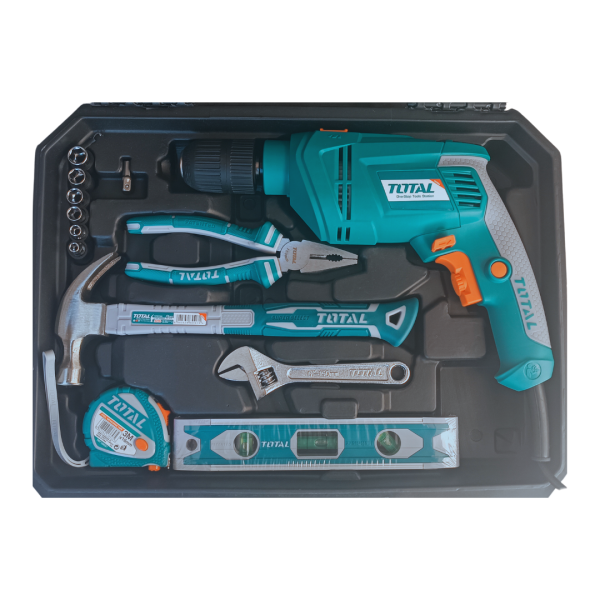 Perceuse 650W avec Jeu d’outils de 101 Pièces