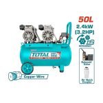 Compresseur d’air 50L double moteur – 2×1200W 3.2HP 8 Bars