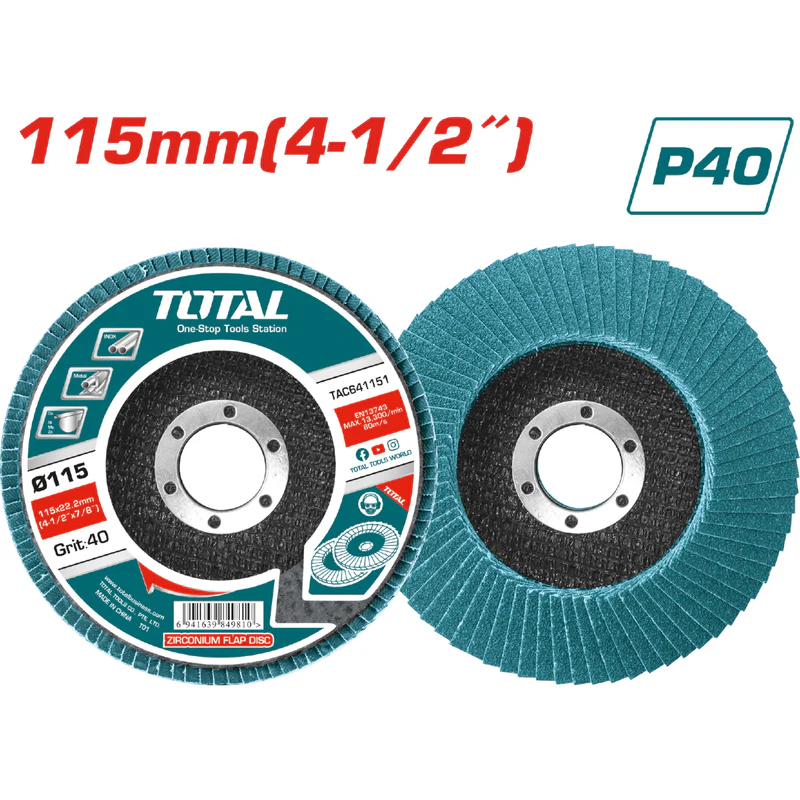 182893-0fb372d61be949fc84bc36b477936377-1 Disques à lamelles en zirconium. 115 mm x 22 mm