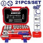 COMPOSITION DE 21 PCS DOUILLES 1/2 » ESKT12211