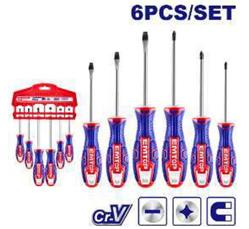 JEU DE 6 TOURNEVIS ESST0602