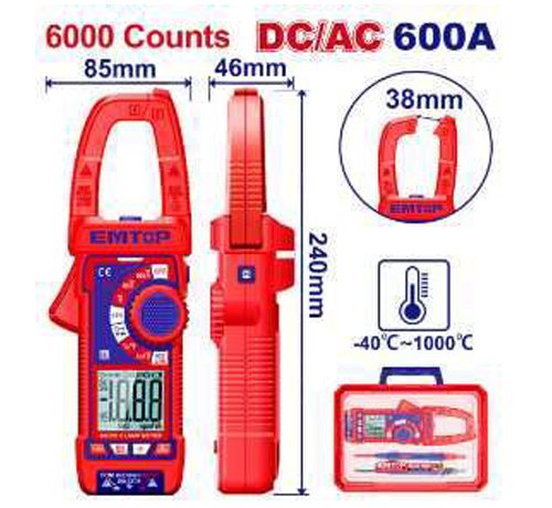 PINCE AMPÈREMÉTRIQUE DC/AC – 600A EDMR766002