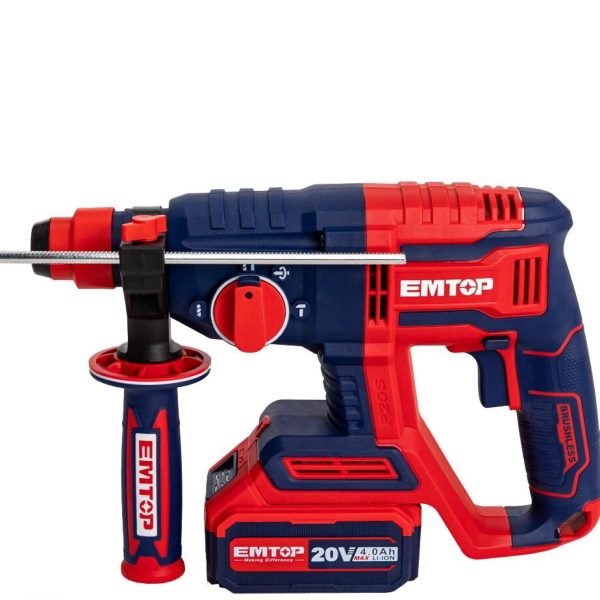 MARTEAU PERFORATEUR 22MM SANS FIL 20V + 1 BATTERIE 4.0AH ELRH202081