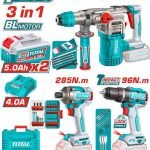 it Combo Sans Fil 20V 3 Outils avec 2 Batteries 5,0AH TOSLI250693