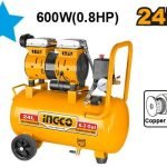 Compresseur D’air Silencieux 24L 600W 0,8hp