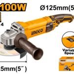 Meuleuse 125MM 1100W avec Variateur