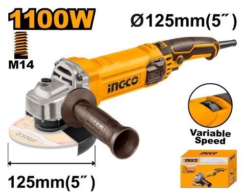 Meuleuse 125MM 1100W avec Variateur