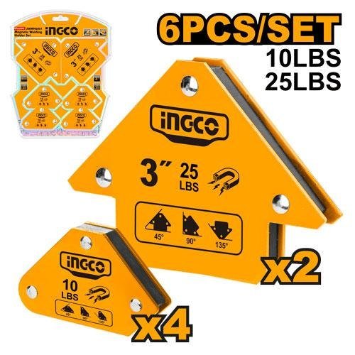 Jeu Supports de Soudage Magnetiques 6 Pieces