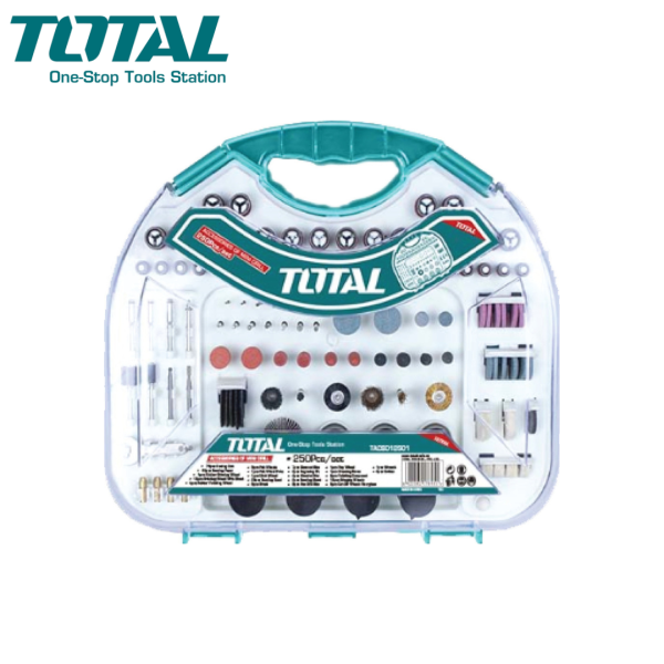 Ensemble de mini perceuse 250 Pièces TOTAL