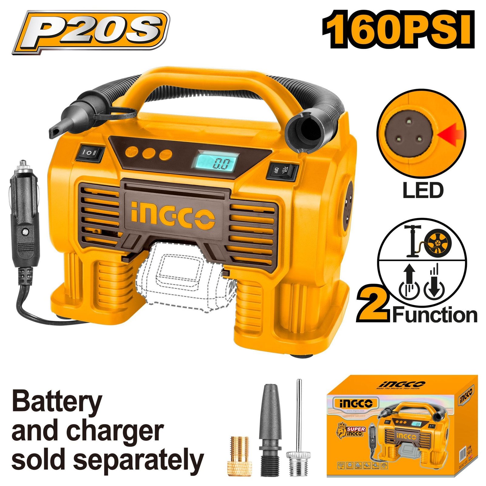 CACLI2002 Compresseur Autonome Sur Batterie