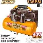 Compresseur sans Fil Batterie 6L Batterie et Chargeur Non Inclus