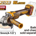 Meuleuse d Angle 20V 115MM 1200W sans Batterie sans Chargeur