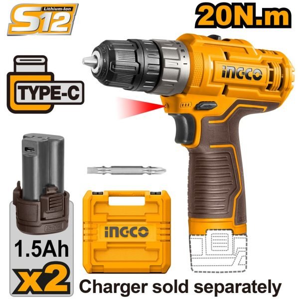 Malette Visseuse sans Fil 12V 2 Batteries 20NM NR