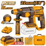 Marteau Perforateur 22MM 20V + 1 Batterie 4AH