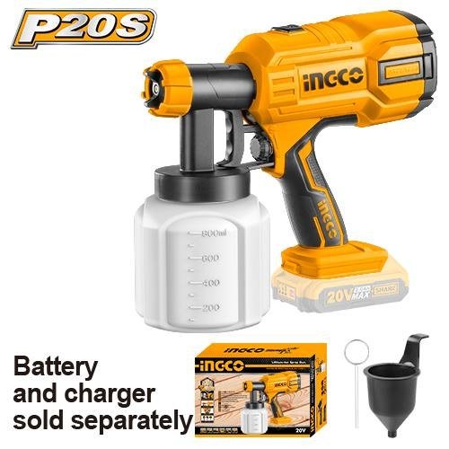 Pistolet a Peinture sans Fil 20V sans Batterie et