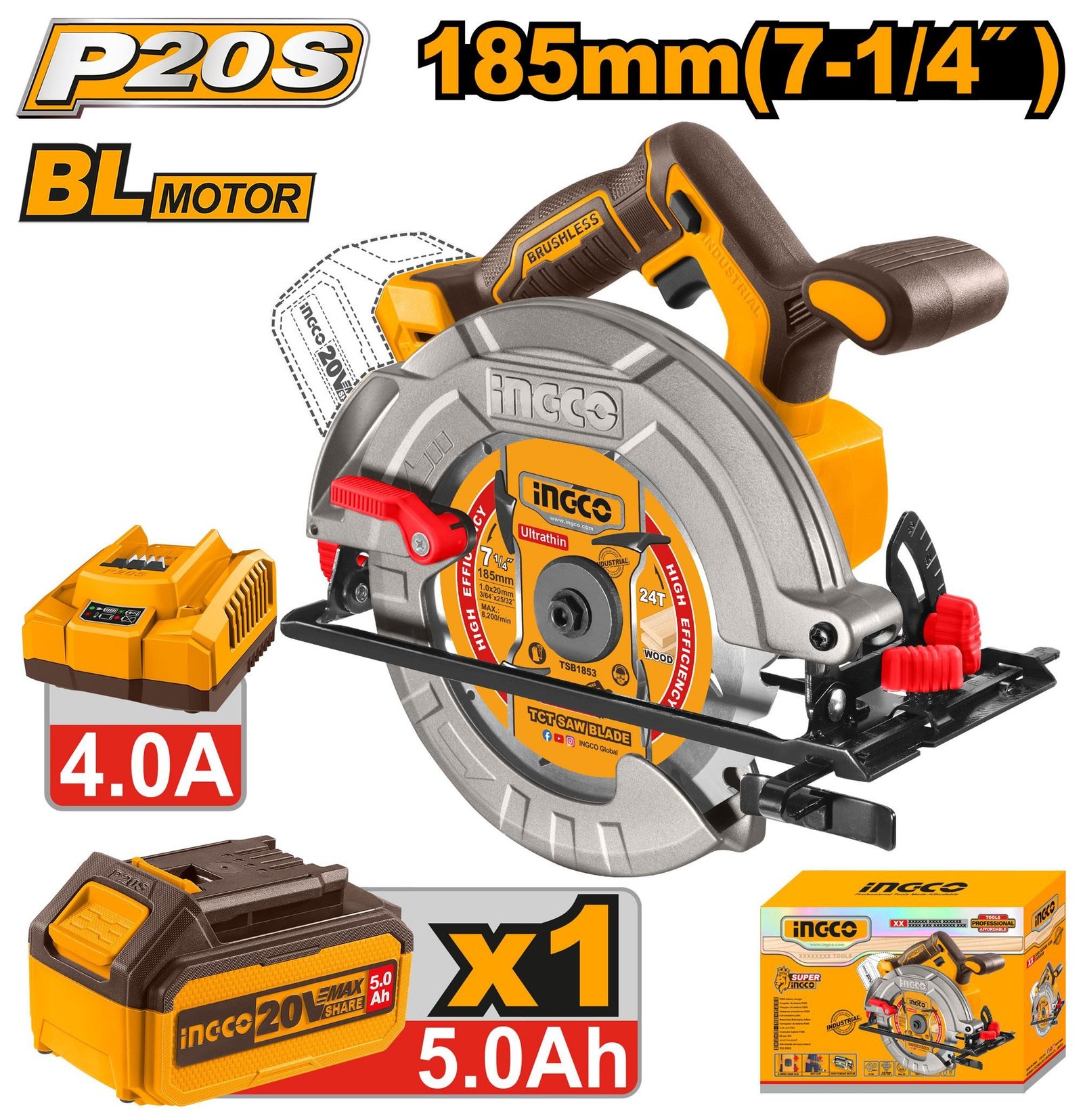 CSLI18513_7f998be6-cd85-4bb6-b2a8-81f649391863 Scie Circulaire Brushless 20V + Bat 4AH + Chargeur