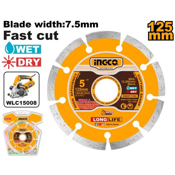 Disque Diamant 125×22.2mm For WLC15008