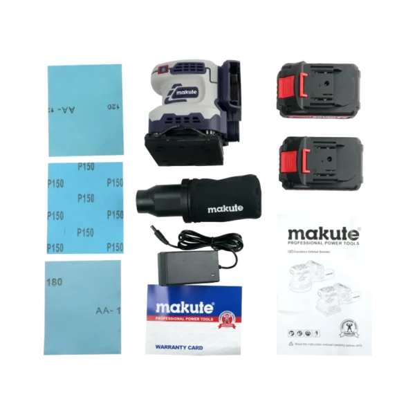 Ponceuse orbitale sans fil 20V 2 Batteries COS1401-2BL