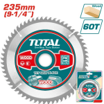 Lame scie circulaire 235mm 60T Bois
