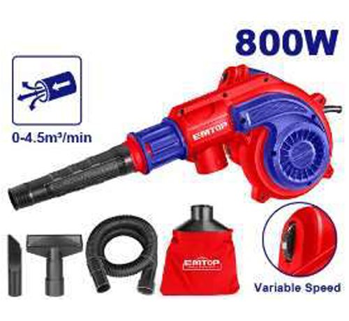 SOUFLEUR, ASPIRATEUR 800W AVEC ACCESSOIRES EABR8003
