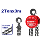 PALAN A CHAINE 2T 3M EMTOP ECBK120