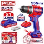 PERCEUSE-VISSEUSE SANS FIL 20V 55NM + BATTERIE 2.0AH ECDL205582