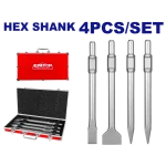 JEU DE 4 CISEAUX HEXAGONAUX SDS EMTOP ECHS0304375