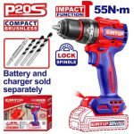 PERCEUSE/VISSEUSE À PERCUSION SANS FIL – 20V 55NM ECIDL205581