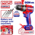 PERCEUSE A PERCUSSION BRUSHLESS 20V 66NM EMTOP ECIDL206681