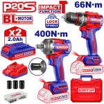 PACK VISSEUSE À PERCUSSION 66NM + CLÉ À CHOC 400 NM ECKL20275