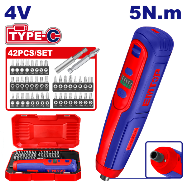 TOURNEVIS SANS FIL 4V 5Nm – TYPE C ECSR0406