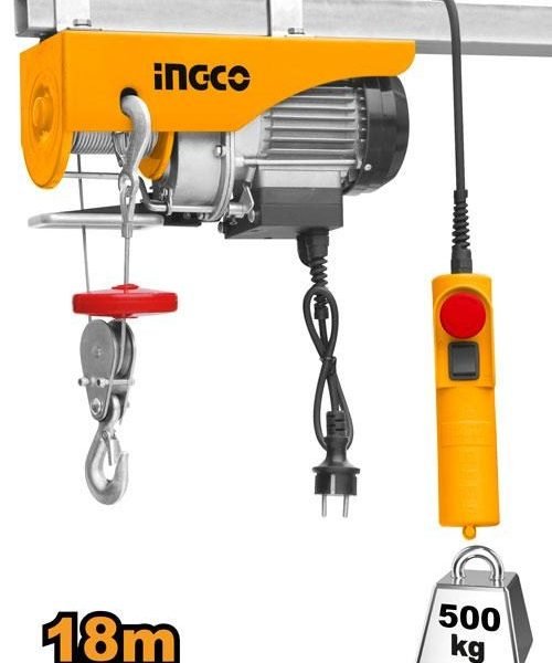 Palan Électrique 900W 500KG Double Lignes