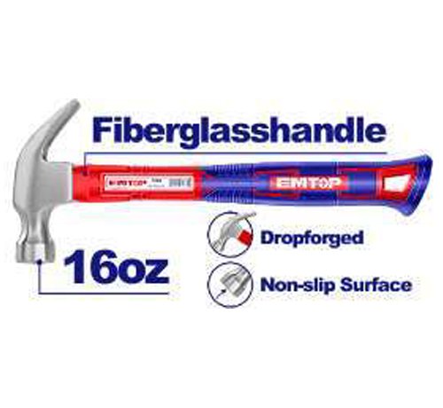 MARTEAU ARRACHE CLOUS 450G EMTOP EHAMCH1601