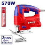 SCIE SAUTEUSE 570W+3LAMES EMTOP EJSW5701