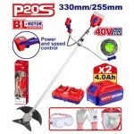 DÉBROUSSAILLEUSE SANS FIL + 2 BATTERIES 4.0AH ELMR202523
