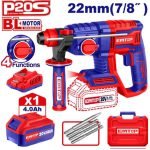 MARTEAU PERFORATEUR 22MM SANS FIL 20V + 1 BATTERIE 4.0AH ELRH202081