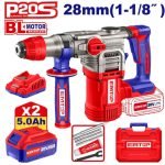 MARTEAU PERFORATEUR 28MM SANS FIL 20V + 2 BATTERIES 5.0AH ELRH202885