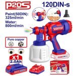 PISTOLET DE PEINTURE SANS FIL + BATTERIE 2.0AH ELSG20042