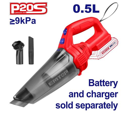 ASPIRATEUR PORTABLE 20V SANS BAT EMTOP ELVC201261
