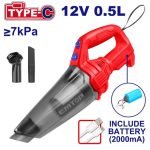 ASPIRATEUR PORTABLE 12V TYPE-C EMTOP ELVC2026