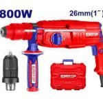 MARTEAU PERFORATEUR 26MM – 800W EMTOP ERHRL802