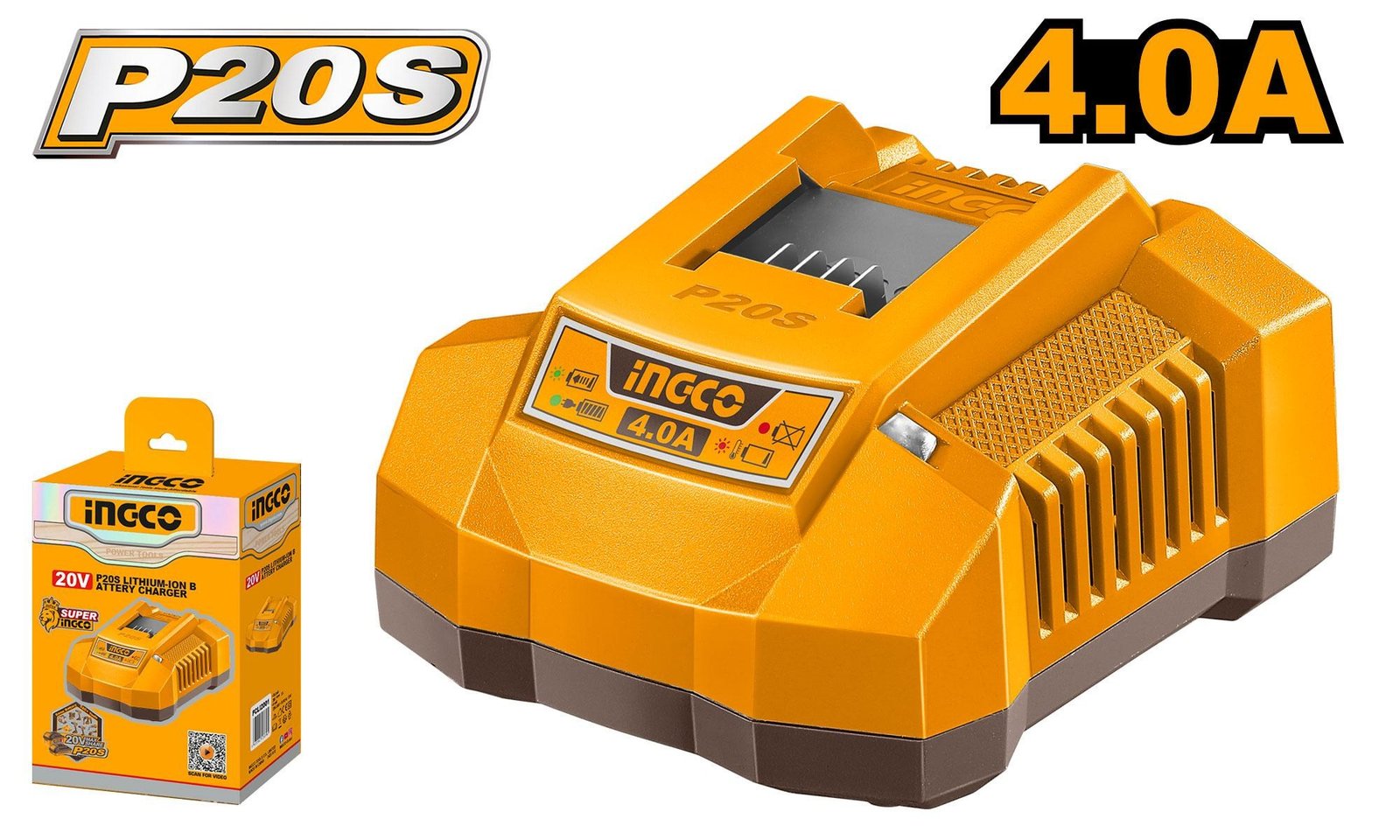 FCLI20411 Chargeur a Batterie 20V 4,0a Fast NR