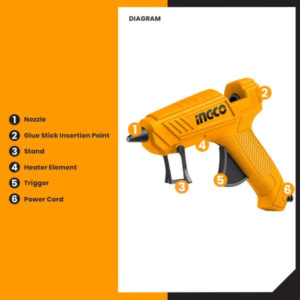 Pistolet a Colle 13-18g / min 11.2mm 100W