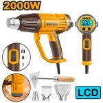 Décapeur Thermique 2000W Lcd +3buses + 1RACLEUR si