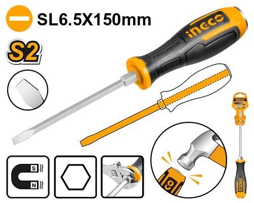 Tournevis a Zone de Frappe Vis a Fente 6.5*150 mm
