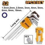 Cles Hex Set de 9 Pieces 1.5-10mm