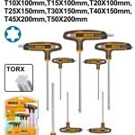 Jeu 8 Cles Torx a Poignee en t